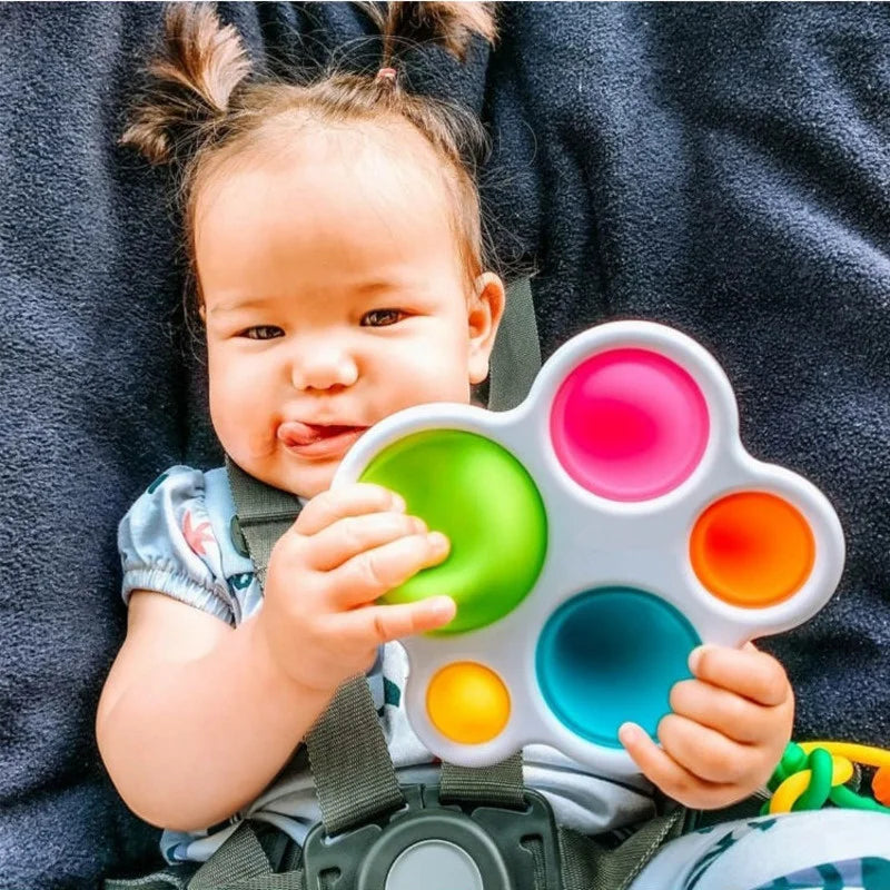 Brinquedo Montessori para Bebés: Tabuleiro de Exercícios, Chocalho e Quebra-Cabeça para Estímulo Cognitivo