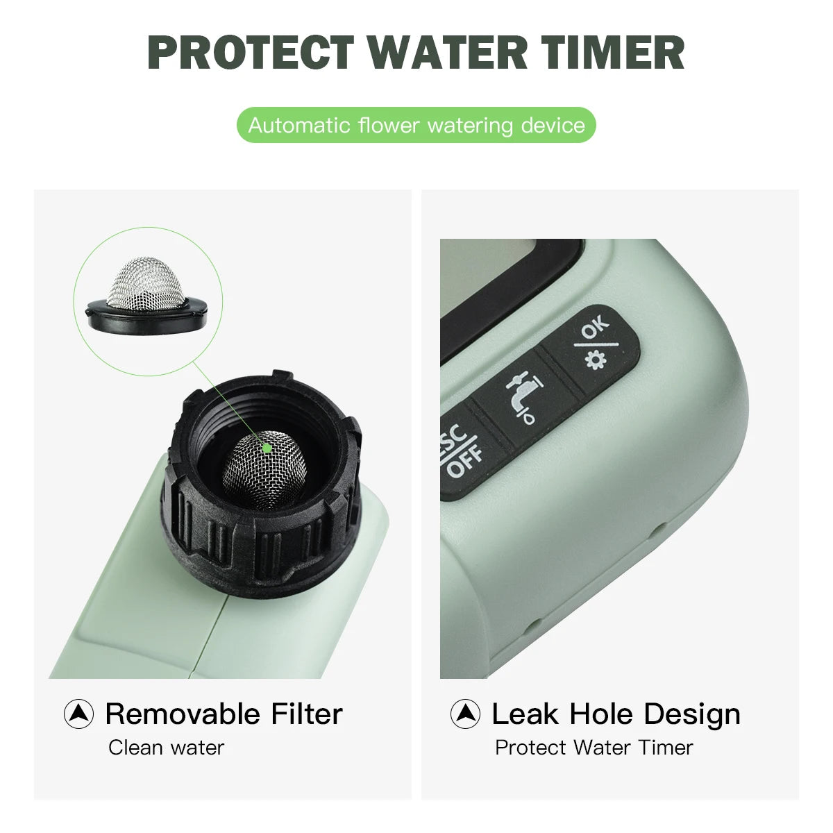 Timer Automático HCT-322 para Irrigação Digital - Sprinkler Inteligente para Jardim e Economia de Água e Tempo