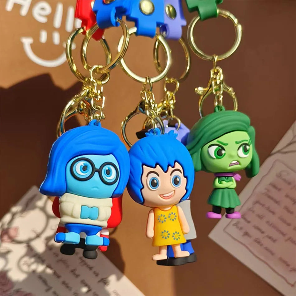 Kit 30 Chaveiros Inside Out 2 - Personagens de Filme em Pelúcia, Penduricalhos Divertidos para Crianças, Ideais para Presentes