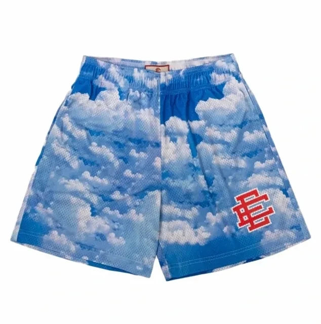 Shorts Casuais Masculinos "New York City Skyline" – Conforto e Estilo para Atividades Físicas