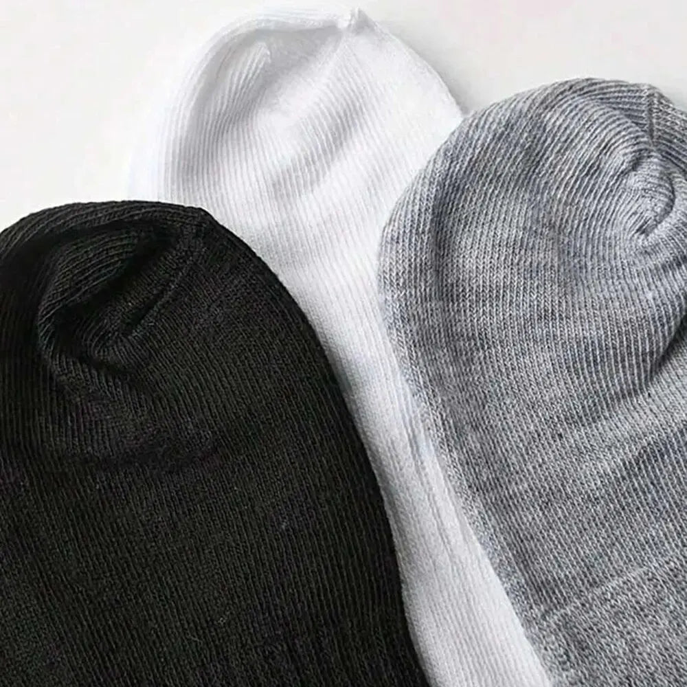 Conjunto de 5 Pares de Meias Baixas para Homens: Sport Socks Respiráveis e Elegantes para Primavera e Verão