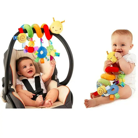 Brinquedo Musical de Actividade para Bebé - Espiral para Berço, Carrinho ou Assento de Carro, Chocalho para Meninos e Meninas