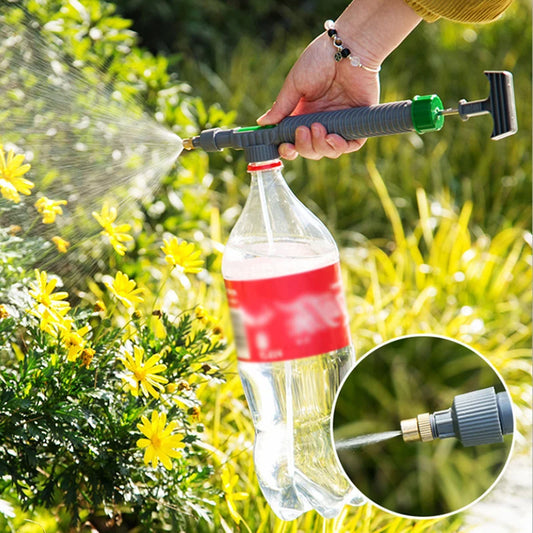 Sprayer Manual de Alta Pressão com Bico Ajustável para Garrafa de Bebida - Ferramenta de Irrigação para Jardim e Agricultura