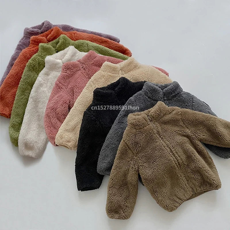 Casacos de Inverno para Crianças: Jaquetas Quentes de Fleece para Meninos e Meninas, Ideal para Outono e Primavera