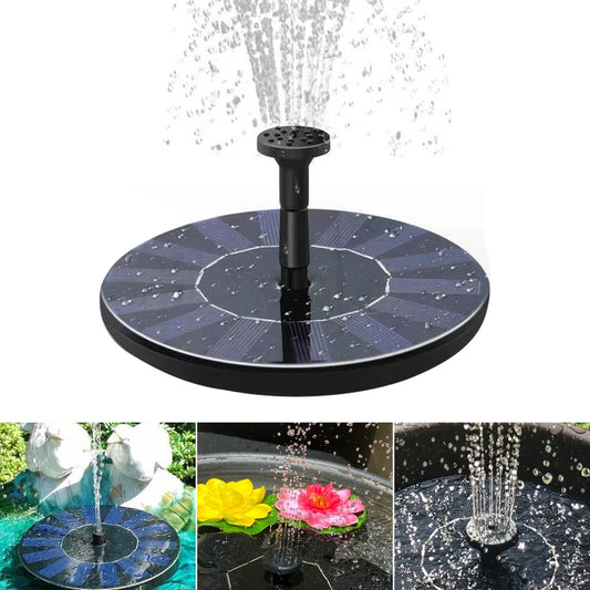 Fonte Solar para Jardim - Bacia para Pássaros com Bomba Flutuante e Decoração de Pátio, Ideal para Lago ou Cascata