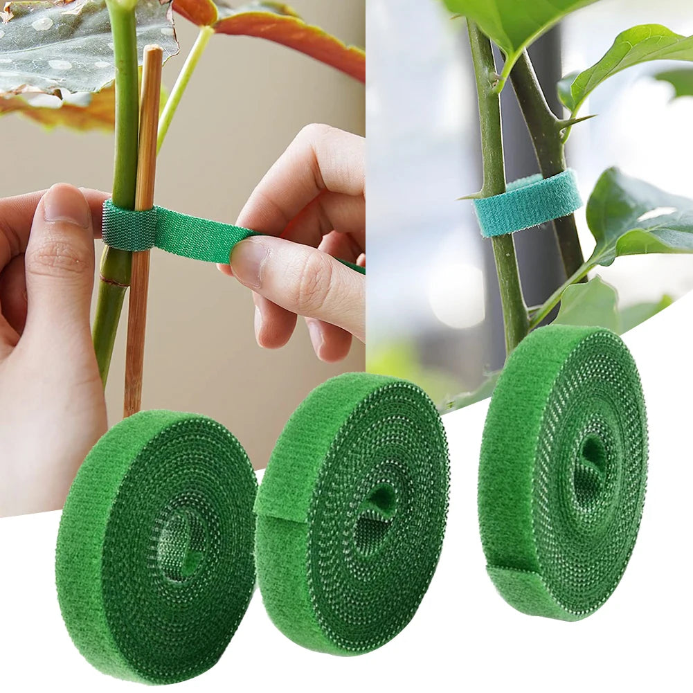 3 Rolos de Cordel Verde para Jardim – Fitas de Nylon para Suporte de Plantas, Amarras para Bambu, Laços e Acessórios de Jardim