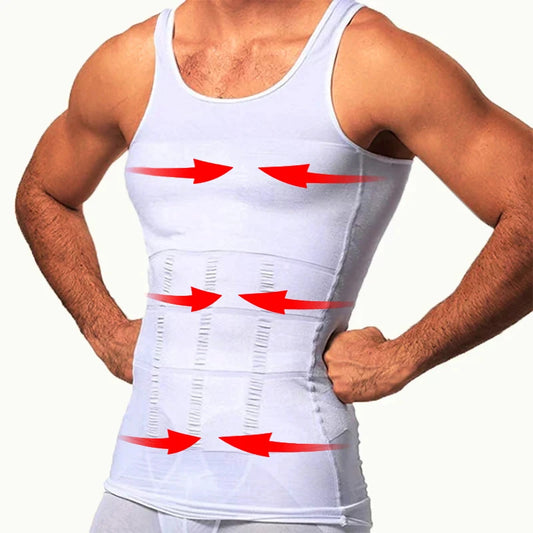 Camisa de Compressão Masculina – Shapewear para Ocultar Gynecomastia e Conforto em Treinos