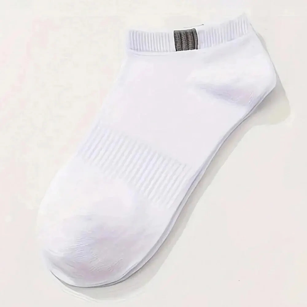 Conjunto de 5 Pares de Meias Baixas para Homens: Sport Socks Respiráveis e Elegantes para Primavera e Verão