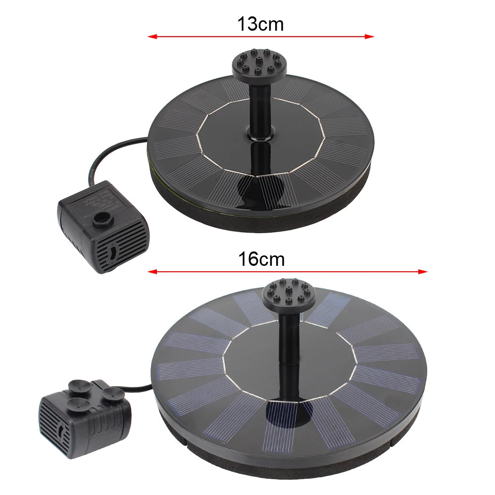 Fonte Solar para Jardim - Bacia para Pássaros com Bomba Flutuante e Decoração de Pátio, Ideal para Lago ou Cascata