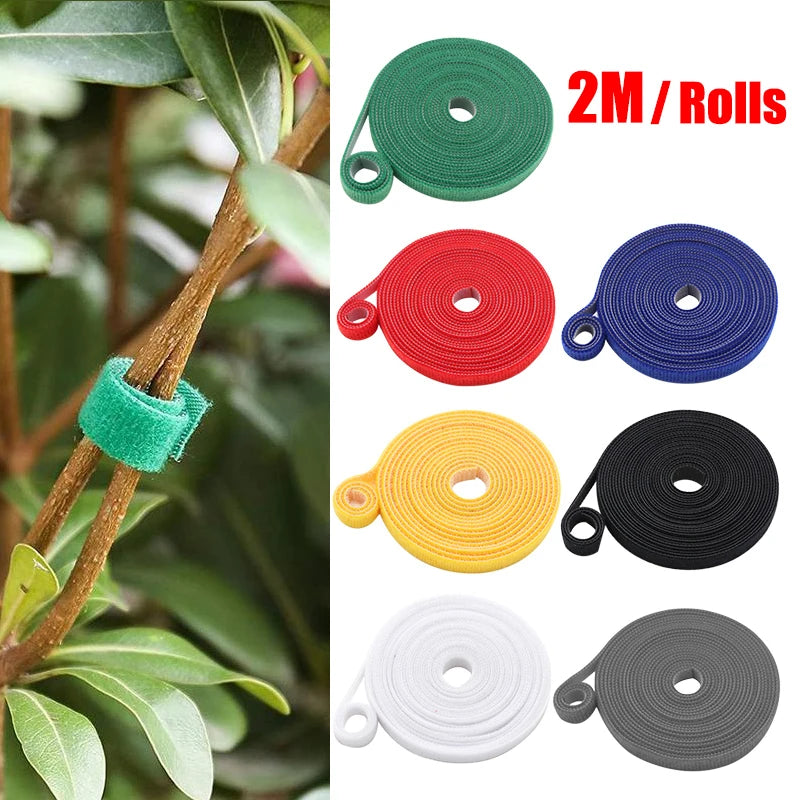 3 Rolos de Cordel Verde para Jardim – Fitas de Nylon para Suporte de Plantas, Amarras para Bambu, Laços e Acessórios de Jardim