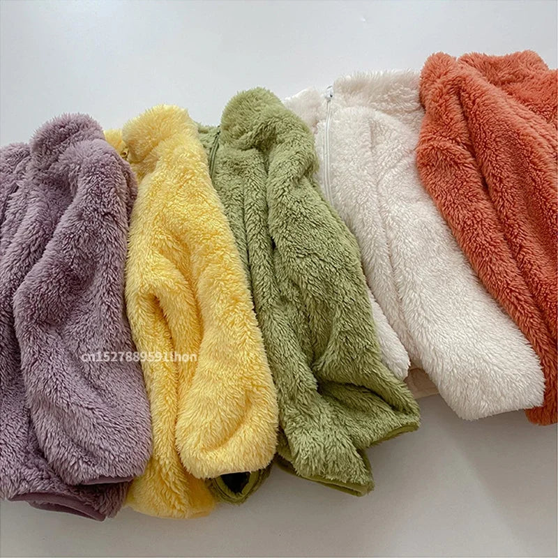 Casacos de Inverno para Crianças: Jaquetas Quentes de Fleece para Meninos e Meninas, Ideal para Outono e Primavera