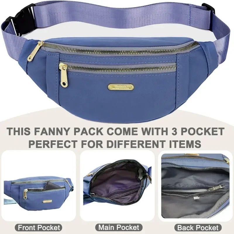 Fanny Packs para Mulheres e Homens: Bolsas de Cintura Estilosas e Leves para Corrida, Caminhadas e Viagens