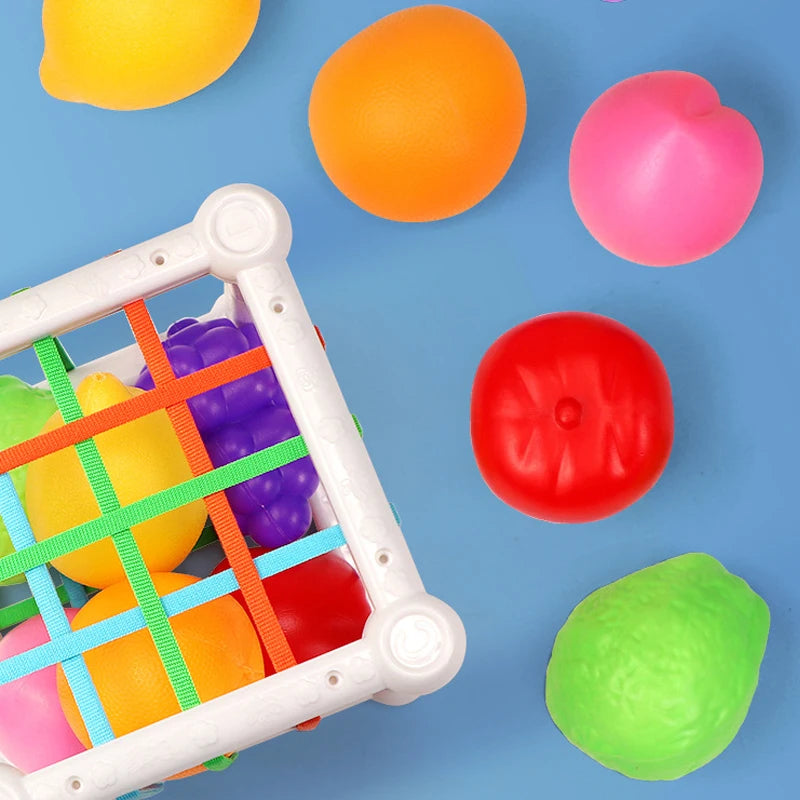 Conjunto de 7 Peças de Brinquedos Educativos para Crianças – Cubos de Forma para Empilhar e Combinar, Jogos de Aprendizagem para Bebés