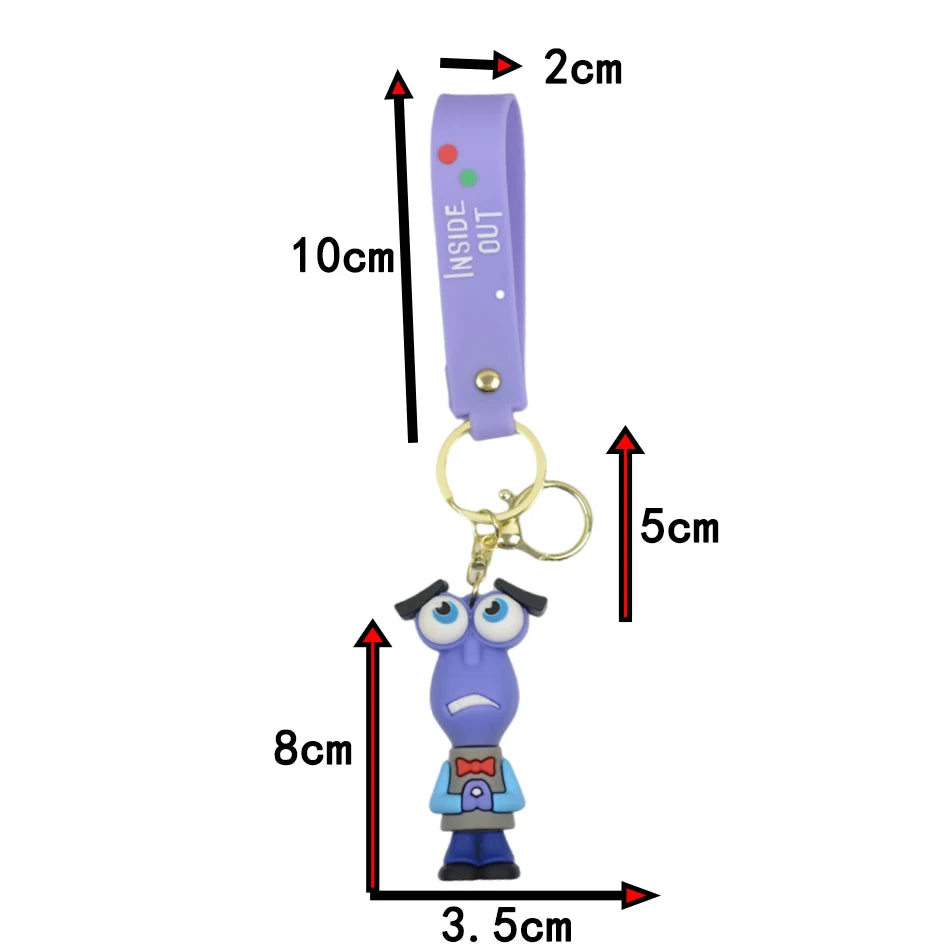 Kit 30 Chaveiros Inside Out 2 - Personagens de Filme em Pelúcia, Penduricalhos Divertidos para Crianças, Ideais para Presentes