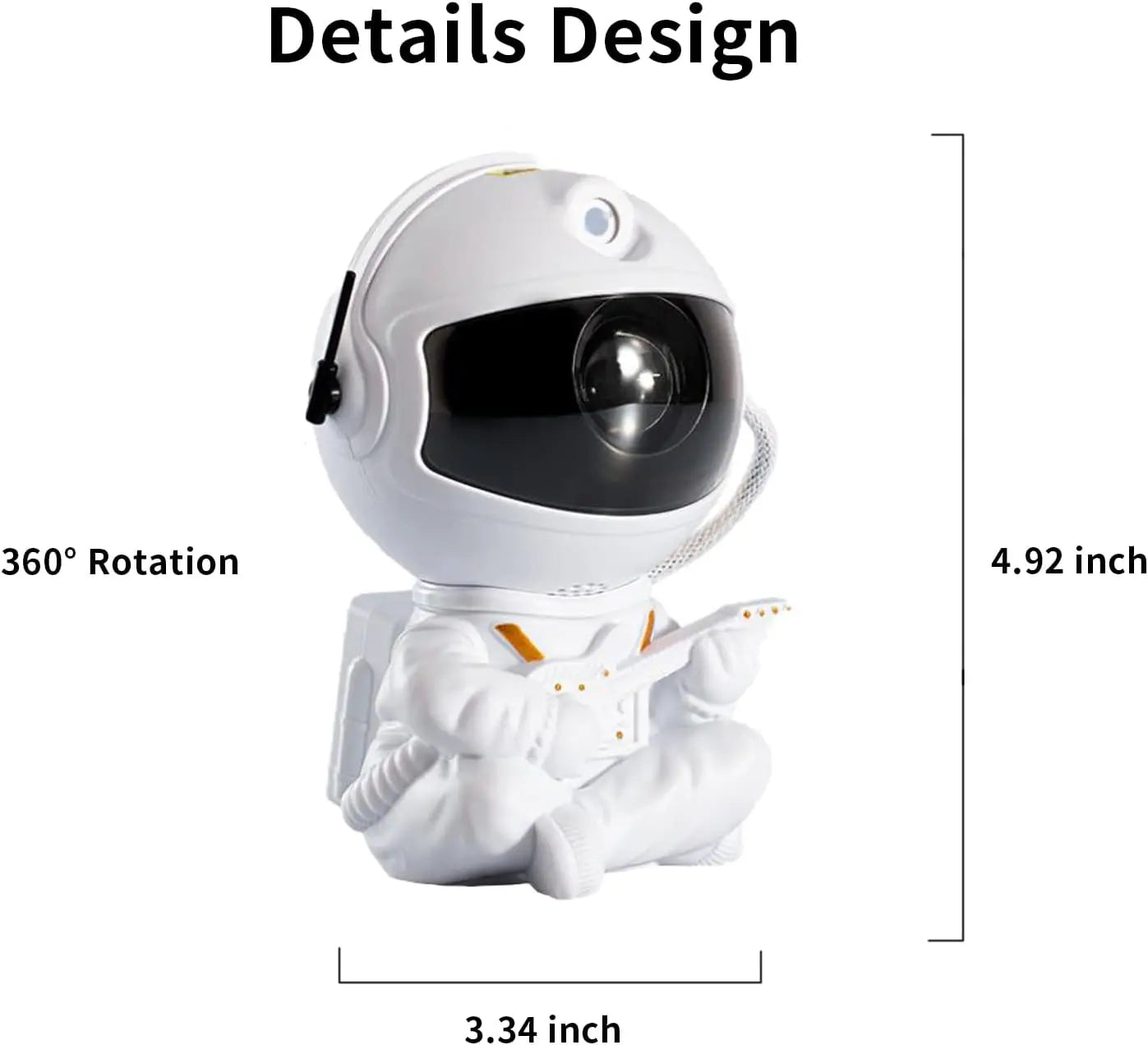 Projetor de Astronauta: Luzes de Nebulosa e Estrelas para Quarto, Ideal para Festas e Presentes para Crianças