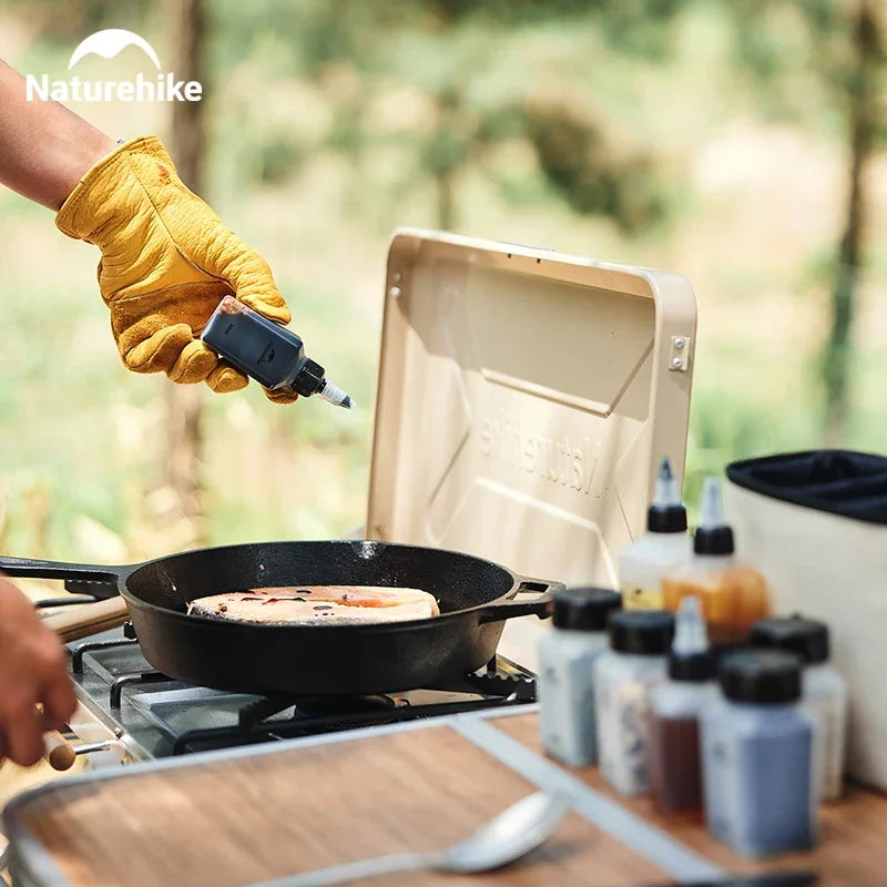 Naturehike - Frascos de Temperos para Camping - Conjunto Portátil de Condimentos, Ideal para Cozinha ao Ar Livre, Picnics e Churrascos